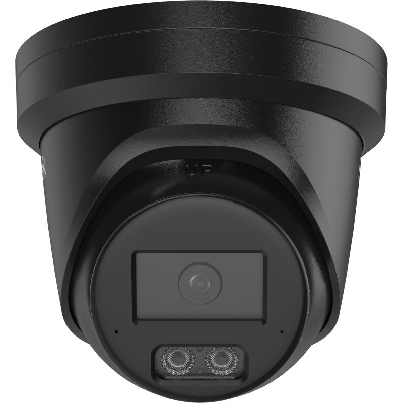 HiLook HL-IPC-T561H-MU-BLK 6MP Hi-Color AI Turret IP Black Camera 2.8mm, Full-Colour Night Vision, Dual Mic, IP67