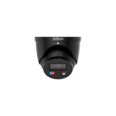 Dahua 8MP AI TiOC Turret Camera Strobe 2-Way Talk 2.8mm - DH-IPC-HDW3849H-AS-PV-ANZ-S2-0280-BLK