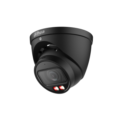 Dahua 6MP Smart Dual Light WizSense White AI Black Turret Camera – DH-IPC-HDW3667EM-S-IL-ANZ-0280-BLK