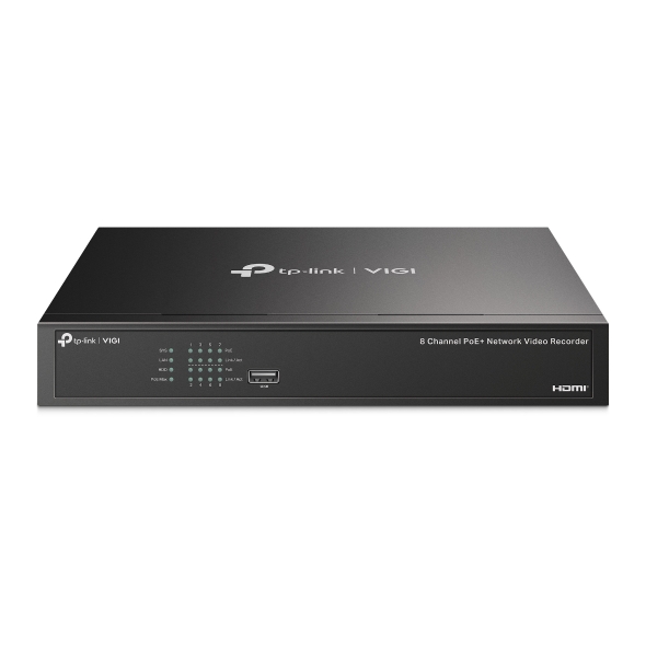 TP-Link VIGI NVR1008H-8MP – 8 Channel PoE+ Network Video Recorder