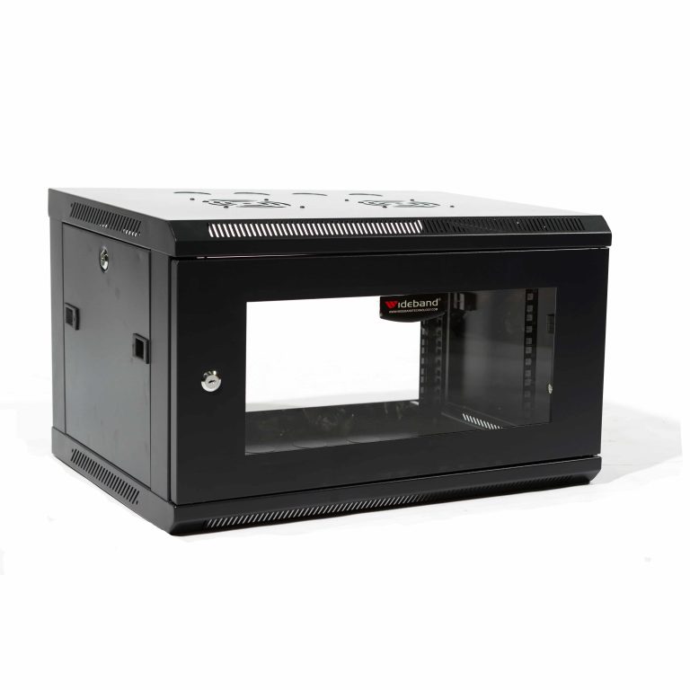Wideband 06RU 600mm Wide x 450mm Deep Server Rack Data Cabinet – Wall ...