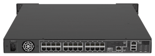 Axis Switch Rear AXIS S2224 Mk II 24-Channel 12TB NVR Recorder with PoE Switch + AXIS ...