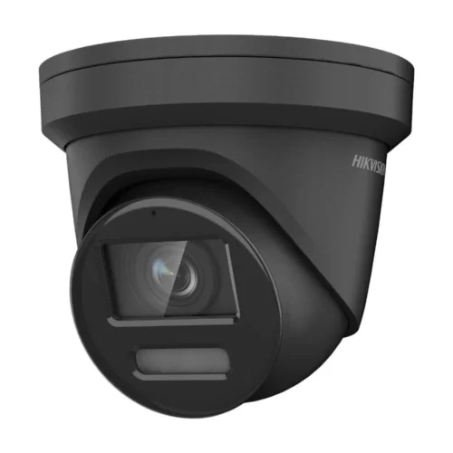 Hikvision DS-2CD2387G2-LSU/SL Black 8MP ColorVu IP Turret Camera | Strobe Light, Siren, 2-Way Audio, AI Human/Vehicle Detection, 4K, IP67 – CLEARANCE STOCK