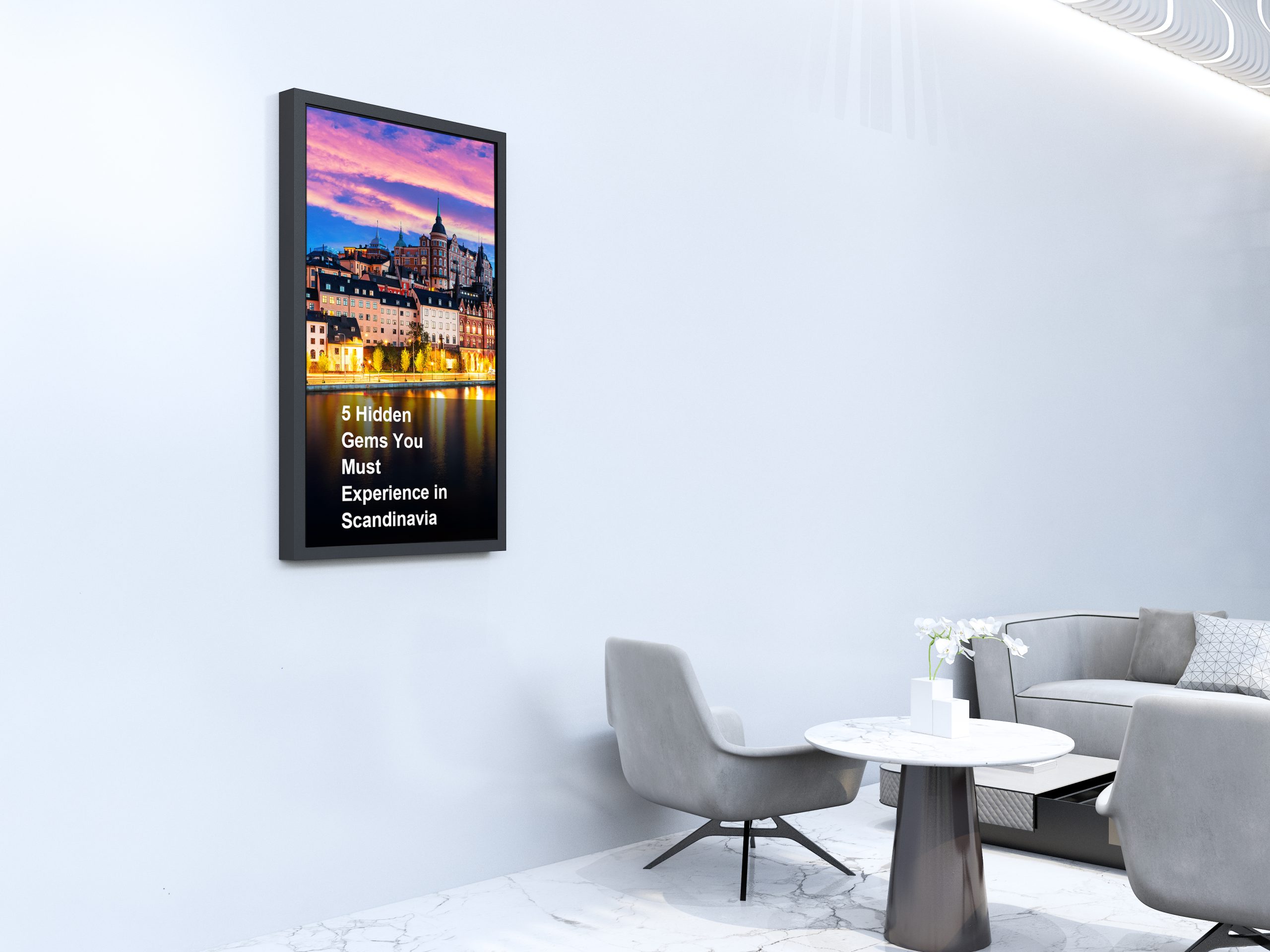 AEN-50-W 50″ LCD screen wall mounting indoor enclosure