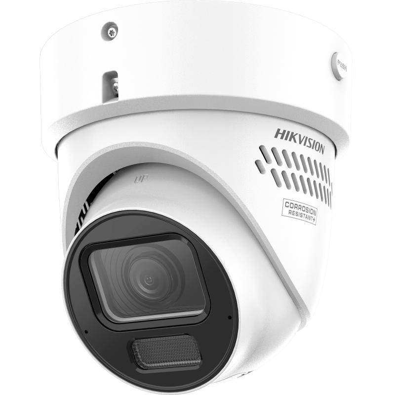 CLEARANCE - Hikvision DS-2CD3H87G3-LIZSUY/SL 8MP DarkFighter AI Turret Camera | Motorised 2.7-13.5mm | Strobe & Audio Deterrence